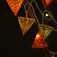 Handpainted Tholu Bommalata Leather Fairy Lights Cones