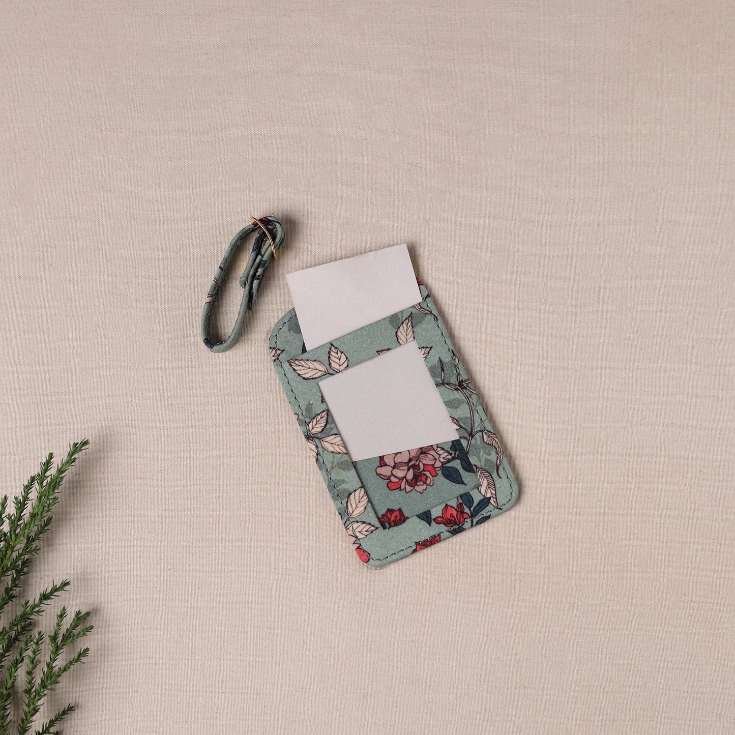 Floral Printed Handcrafted Luggage Tag 03