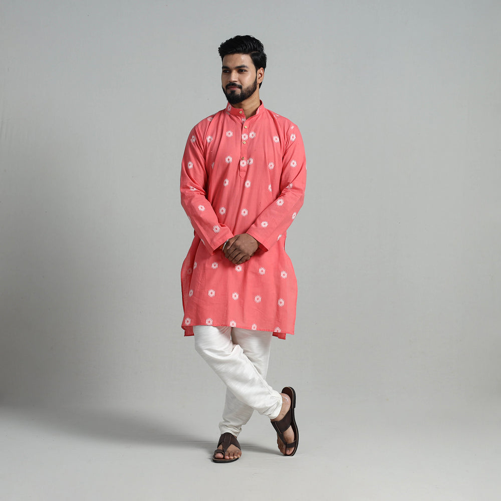 Cotton Long Jacquard Kurta for Men 09