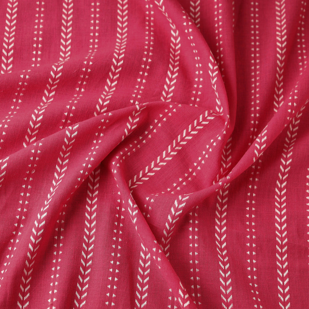 Pink - Jacquard Prewashed Cotton Fabric 27