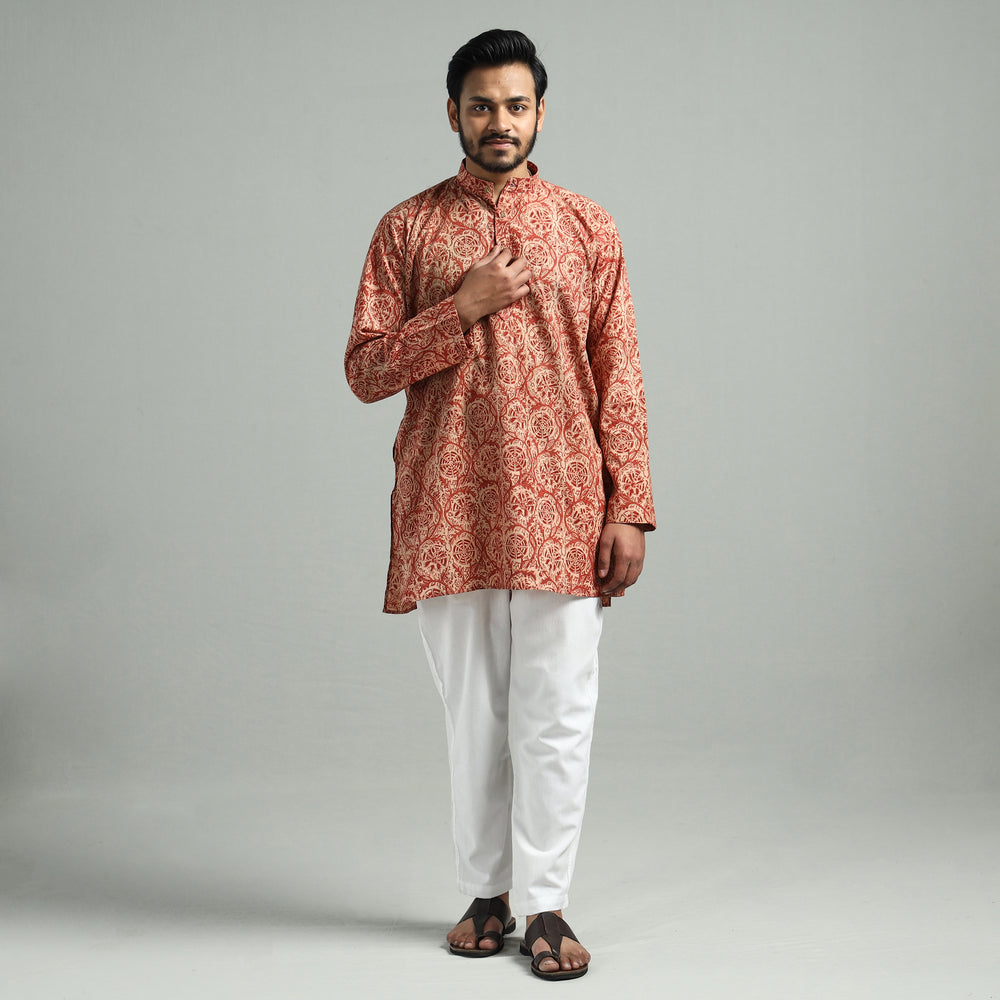 Kalamkari cotton men kurta