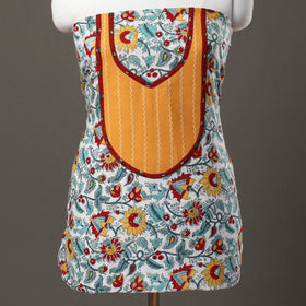 Multicolor - sanganeri patchwork unstitched kurta material