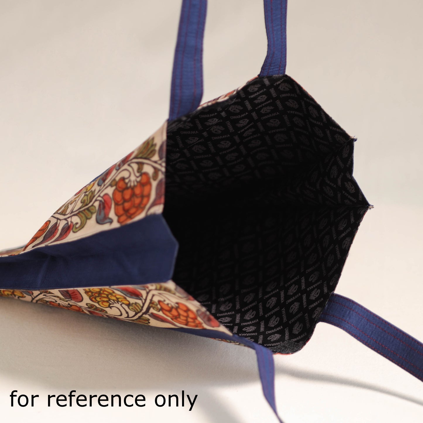 Handpainted Kalamkari Natural Dyed Cotton Shoulder Bag 