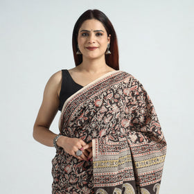 Designer Kalamkari Saree – Block Print & Pure Cotton