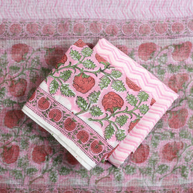 3pc cotton sanganeri unstitched dress material 04
