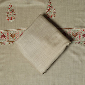 3pc chain stitch aari embroidered merino wool unstitched