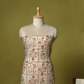 3pc chain stitch aari embroidered merino wool unstitched