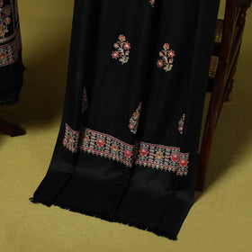 3pc chain stitch aari embroidered merino wool unstitched