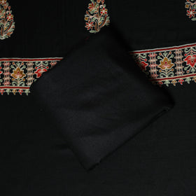 3pc chain stitch aari embroidered merino wool unstitched