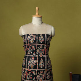 3pc chain stitch aari embroidered merino wool unstitched