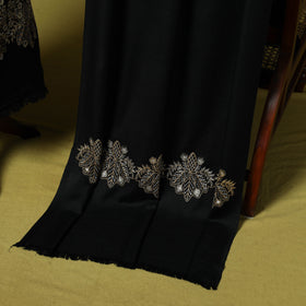 3pc chain stitch embroidered merino wool unstitched dress