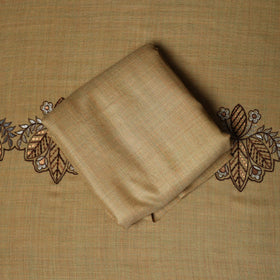 3pc chain stitch embroidered merino wool unstitched dress