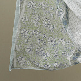  3pc Block Print Cotton Sanganeri Dress Material