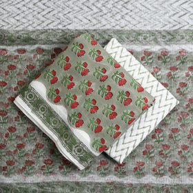 3pc cotton sanganeri unstitched dress material 13