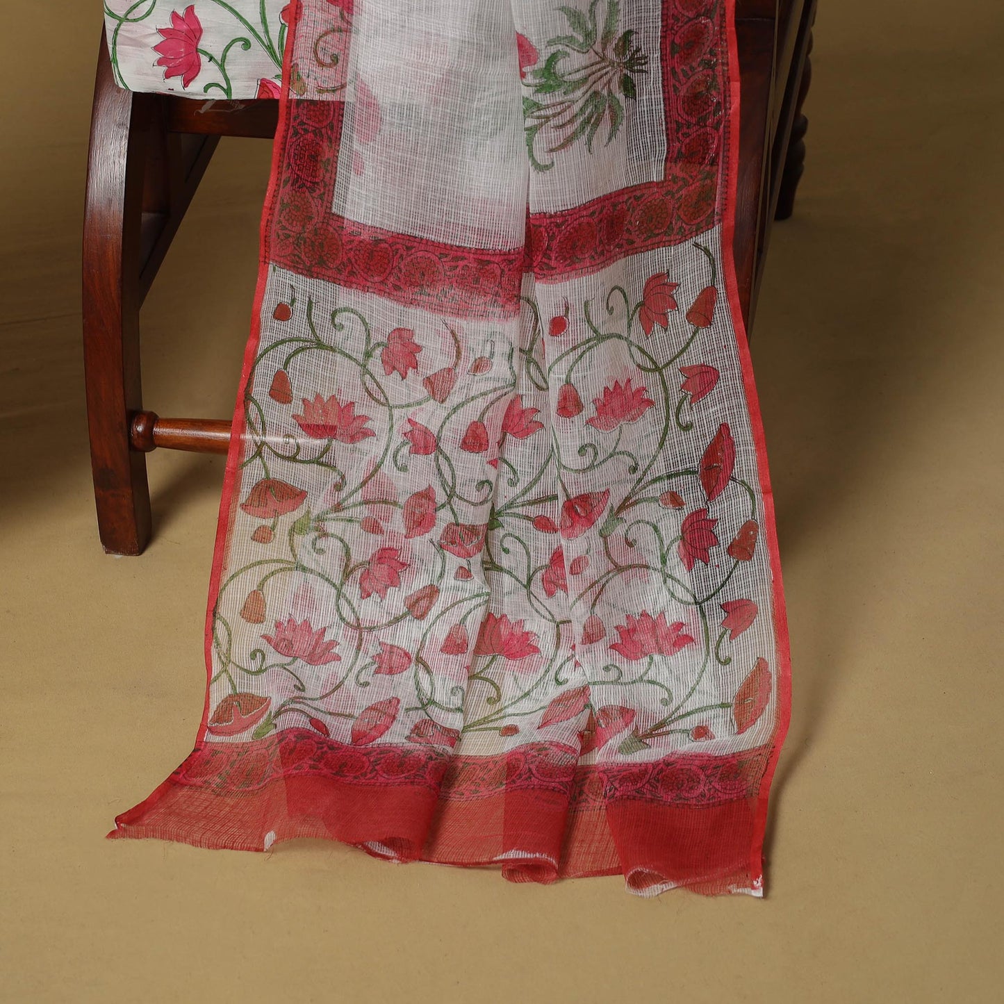 3pc cotton sanganeri unstitched dress material 16