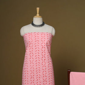 3pc cotton unstitched barmer applique cut work dress