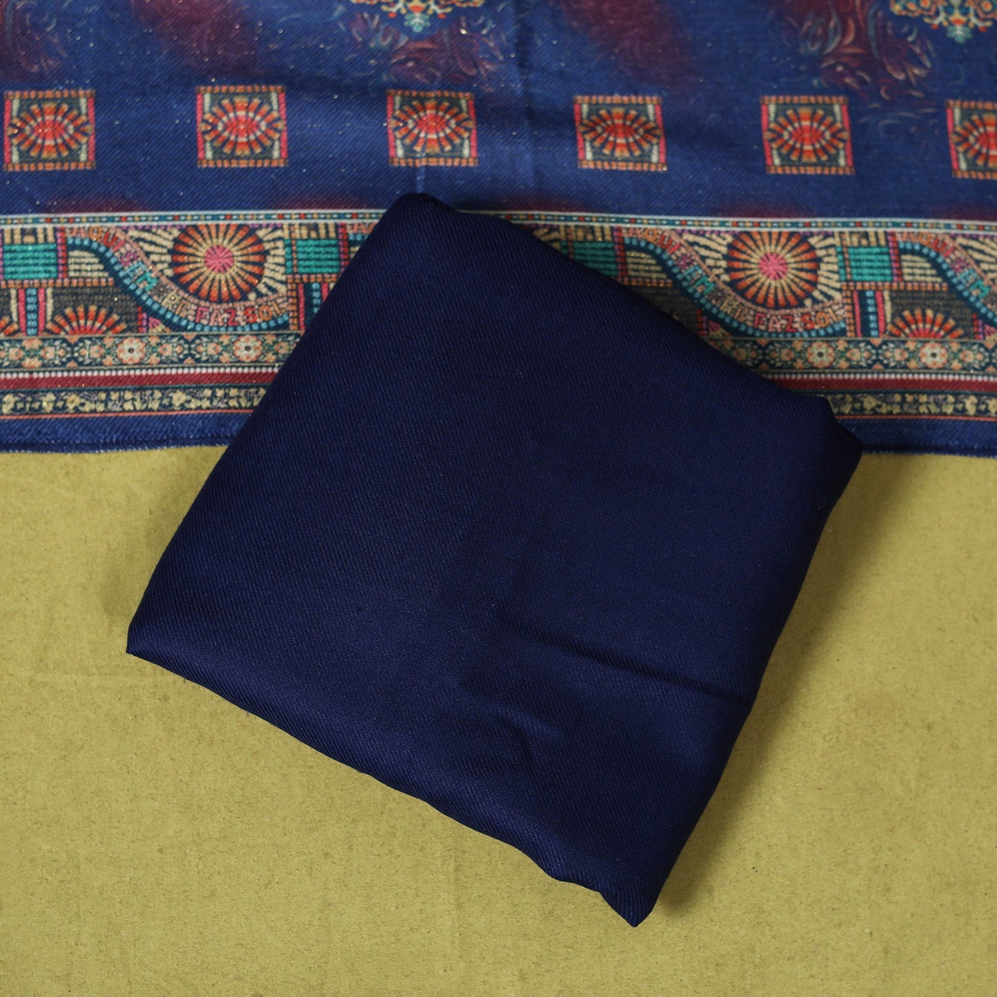 3pc digital merino wool unstitched dress material 64