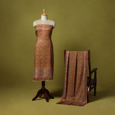 3pc digital merino wool unstitched dress material 65