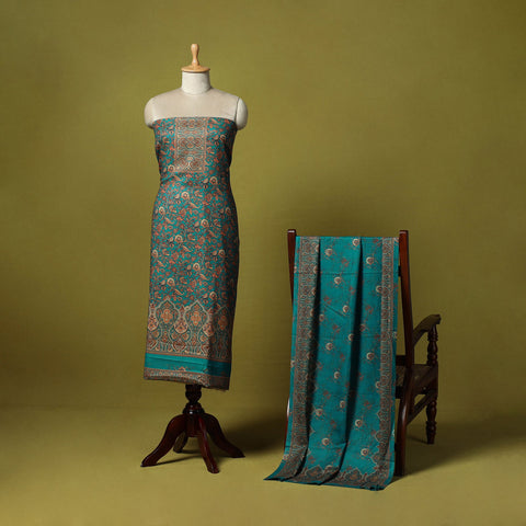 3pc digital merino wool unstitched dress material 70