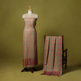 3pc digital merino wool unstitched dress material 72