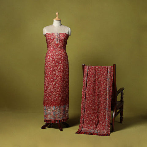 3pc digital merino wool unstitched dress material 73