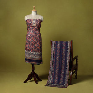 3pc digital merino wool unstitched dress material 74