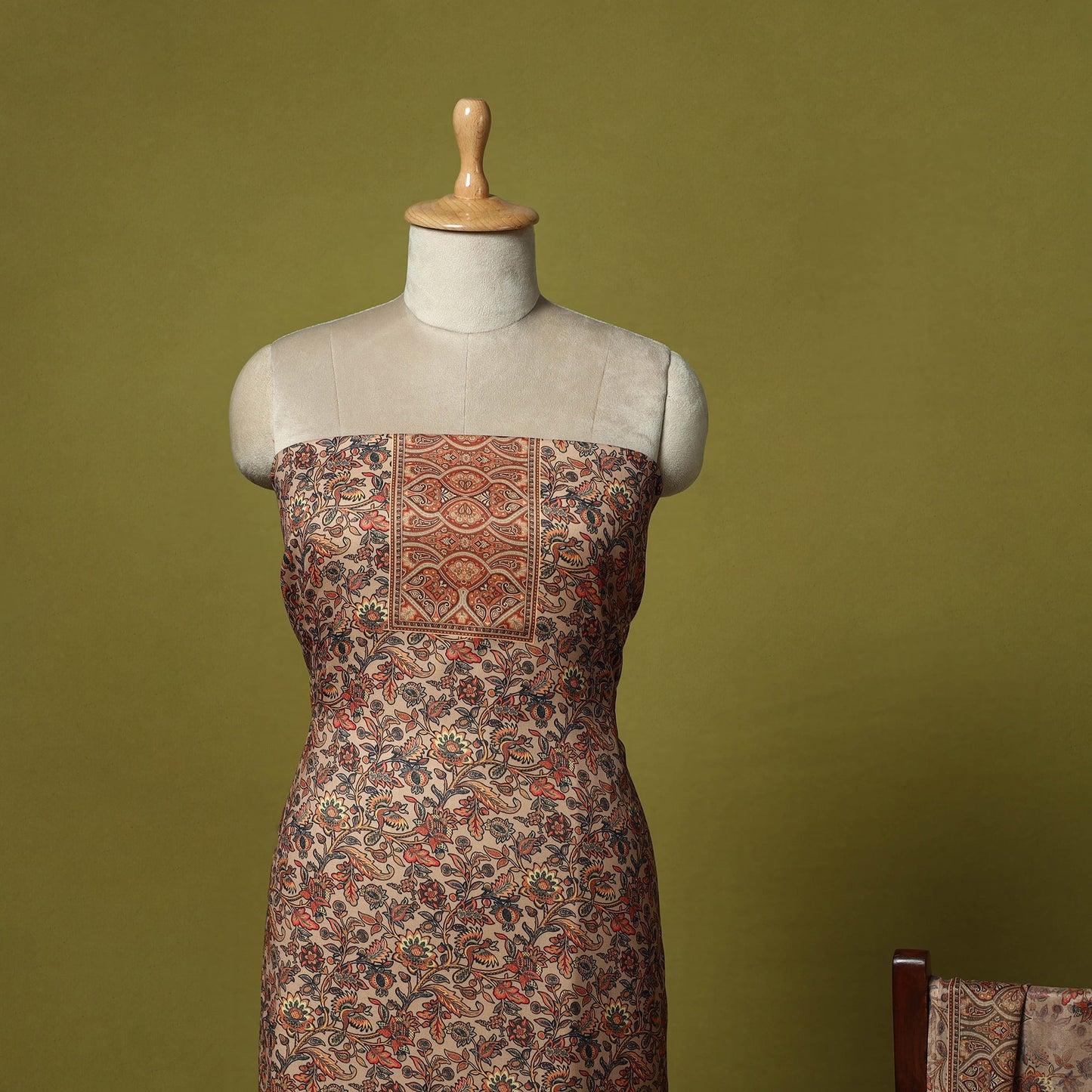 3pc digital merino wool unstitched dress material 75