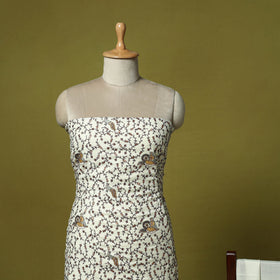 3pc embroidered merino wool unstitched dress material 16