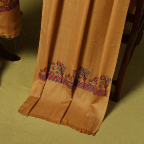 3pc embroidered merino wool unstitched dress material 17