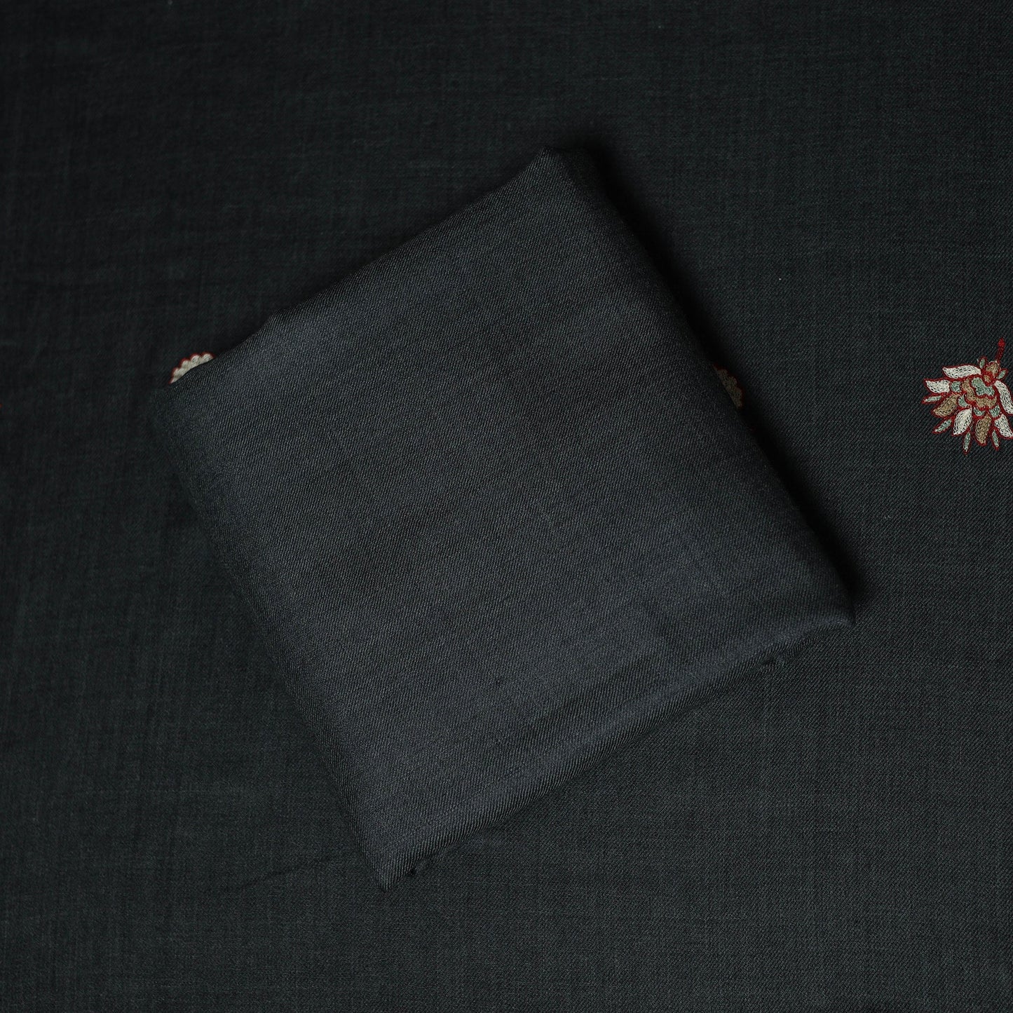 3pc embroidered merino wool unstitched dress material 60