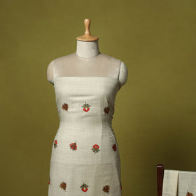 3pc embroidered merino wool unstitched dress material 61