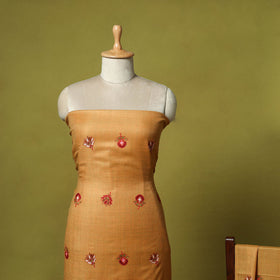 3pc embroidered merino wool unstitched dress material 63