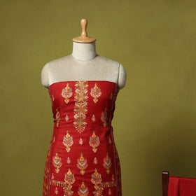 3pc heavy chain stitch embroidered merino wool unstitched