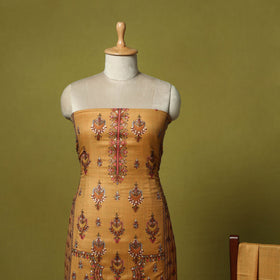 3pc heavy chain stitch embroidered merino wool unstitched