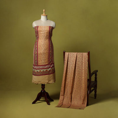 3pc heavy chain stitch embroidered merino wool unstitched