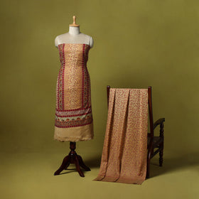 3pc heavy chain stitch embroidered merino wool unstitched