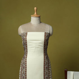 3pc heavy chain stitch embroidered merino wool unstitched