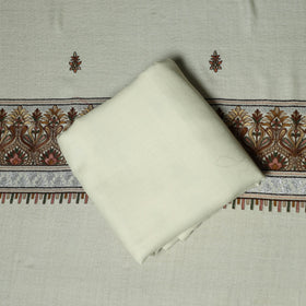 3pc heavy chain stitch embroidered merino wool unstitched