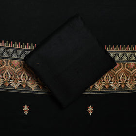 3pc heavy chain stitch embroidered merino wool unstitched