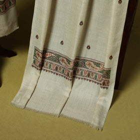 3pc heavy chain stitch embroidered merino wool unstitched