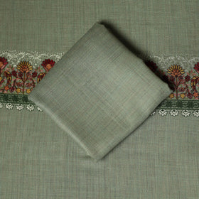 3pc heavy chain stitch embroidered merino wool unstitched