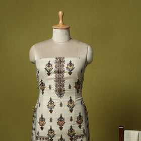 3pc heavy chain stitch embroidered merino wool unstitched