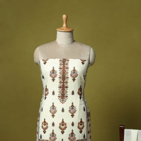 3pc heavy chain stitch embroidered merino wool unstitched