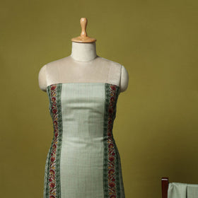 3pc heavy chain stitch embroidered merino wool unstitched