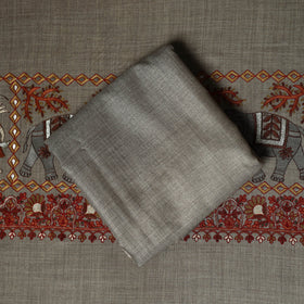 3pc heavy chain stitch embroidered merino wool unstitched