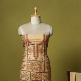 3pc heavy chain stitch embroidered merino wool unstitched