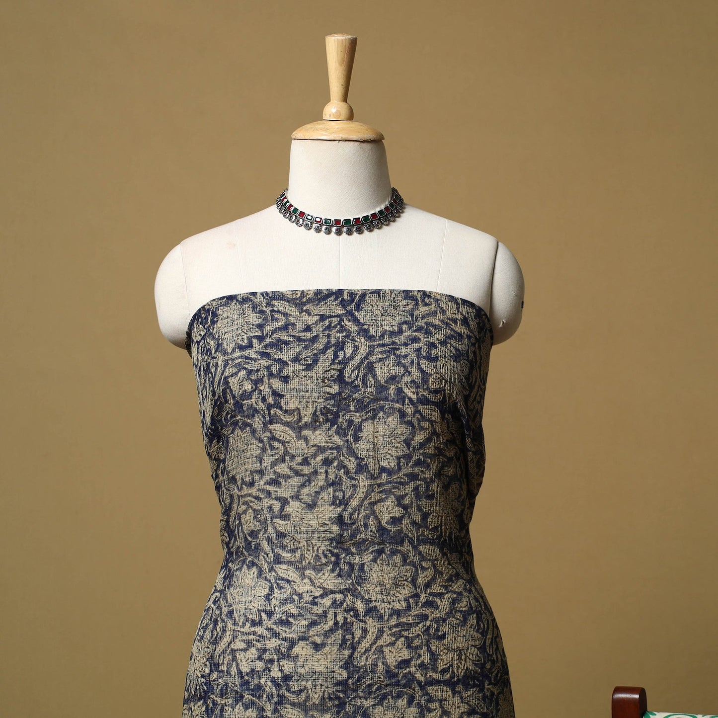 3pc kota doria cotton bagru unstitched dress material 28