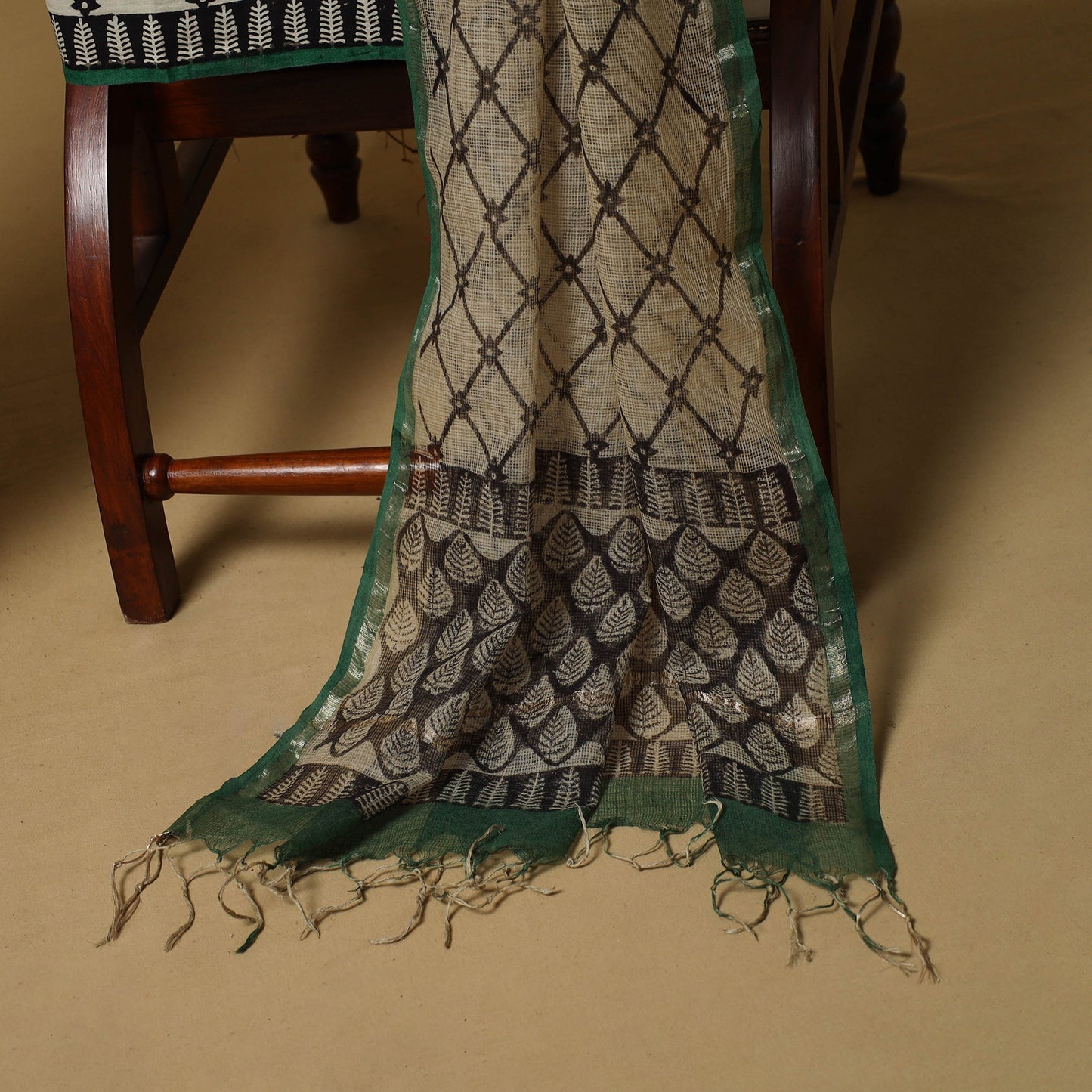 3pc kota doria cotton bagru unstitched dress material 29