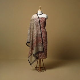 3pc kota doria cotton bagru unstitched dress material 30