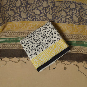 3pc kota doria cotton bagru unstitched dress material 31